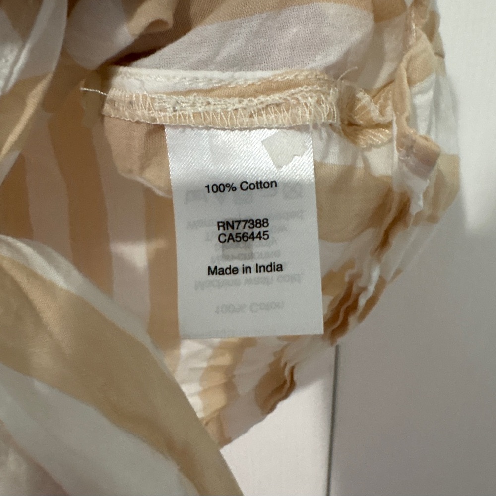 J. Crew Beige and White Striped Sleeveless Top - Picture 4 of 6